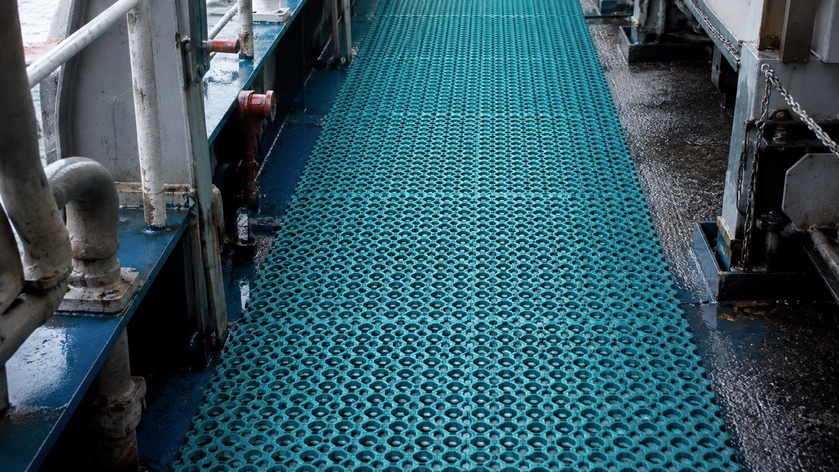 厚型デッキゴムマット 800×800mmの使用イメージ