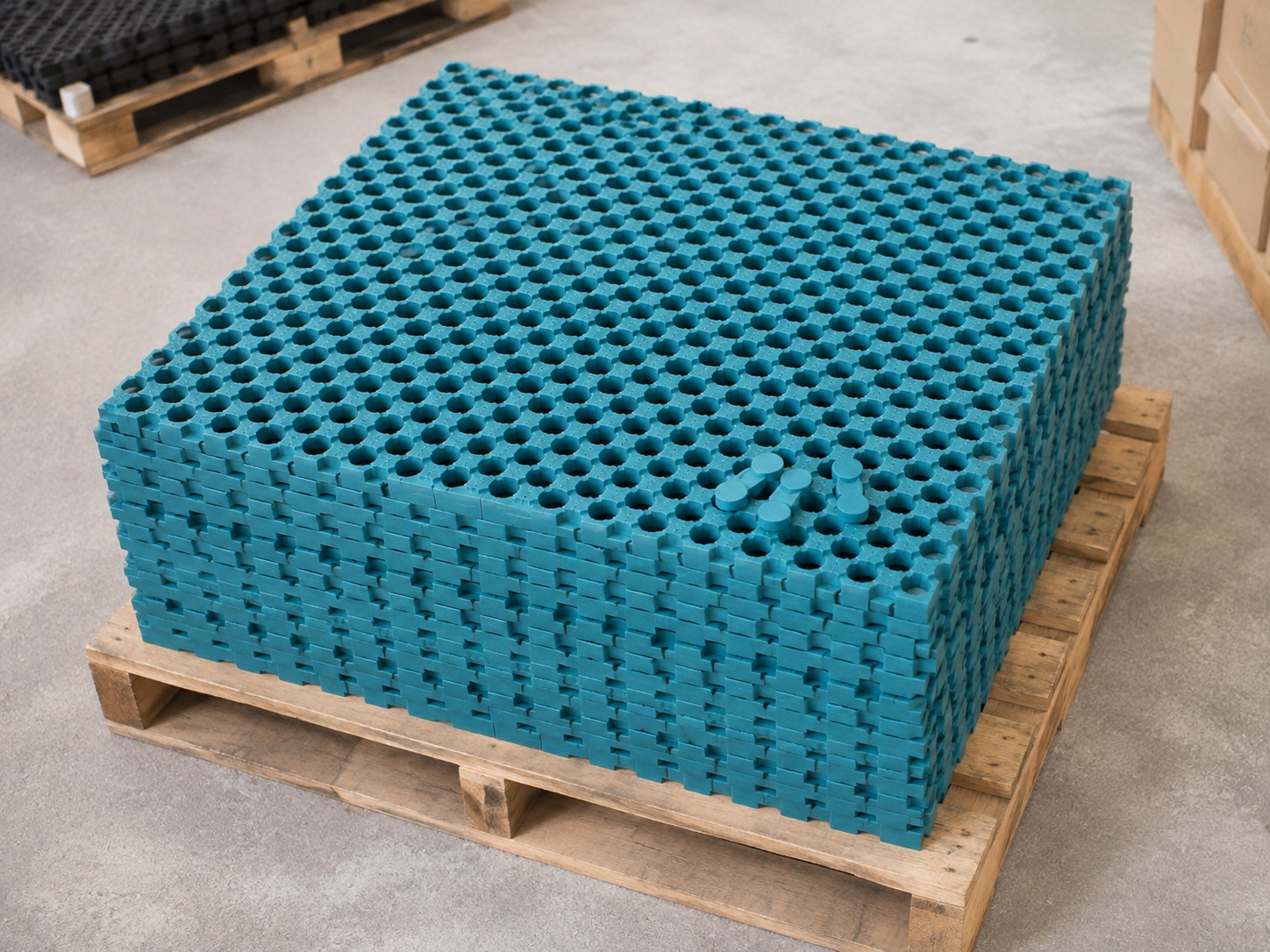 厚型デッキゴムマット 800×800mm - 包装参考